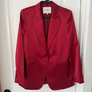 Lafayette 148 New York Crimson Blazer